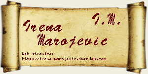 Irena Marojević vizit kartica